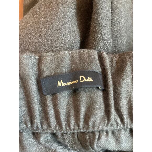 MASSIMO DUTTI Wide Leg Wool Trouser Pant Stretch Fits Size XS CAREER MINIMALIST - Picture 4 of 10